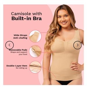 Set of 2 - WomanOcean slimming cami shaper XL beige